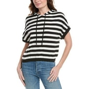 Vince Camuto womens Extended Shoulder Hoodie, XL, Black